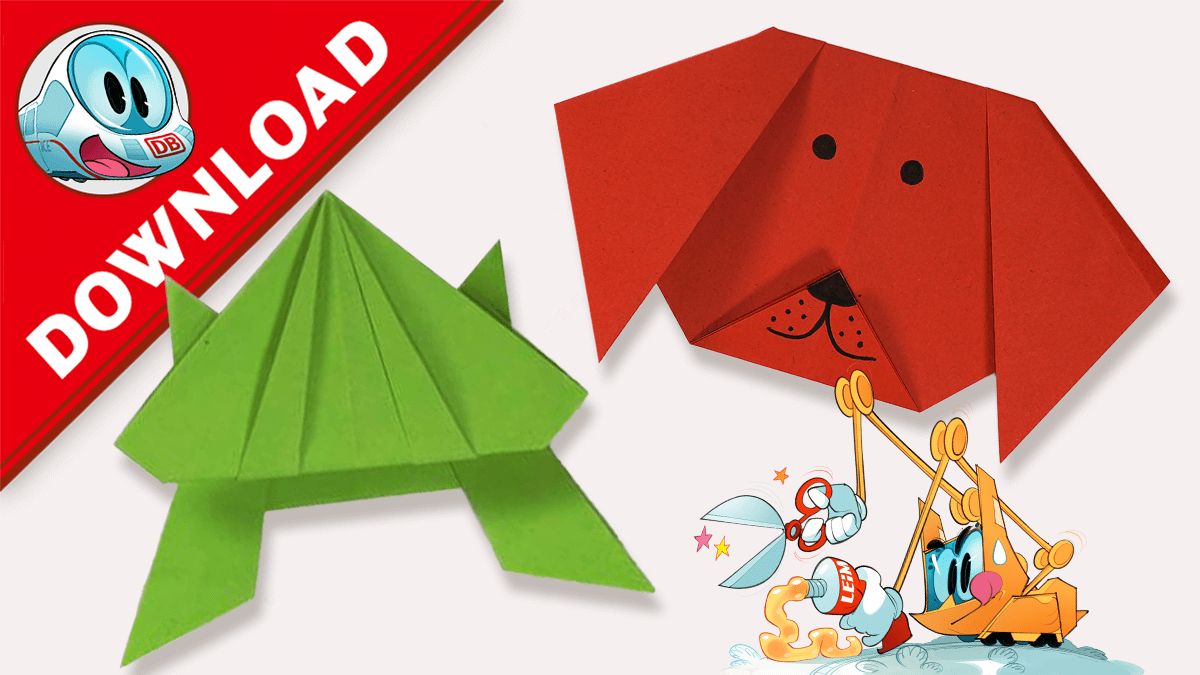 Zauberhafte Origami-Abenteuer Hund und Frosch Download