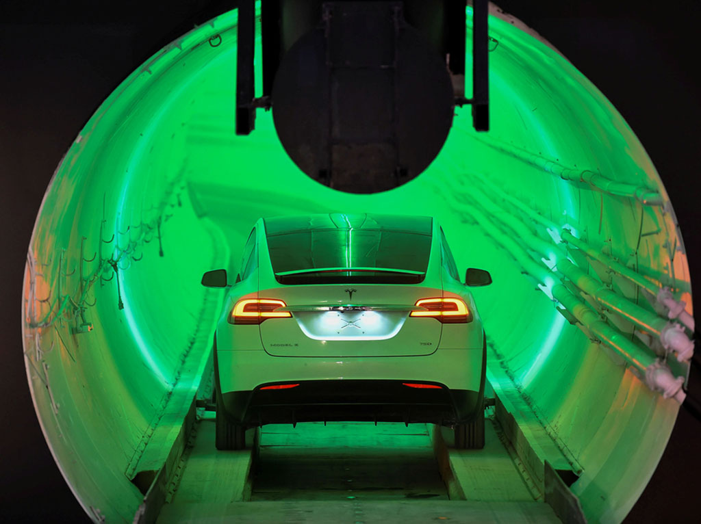 Automatisch fahrende Autos in Tunneln